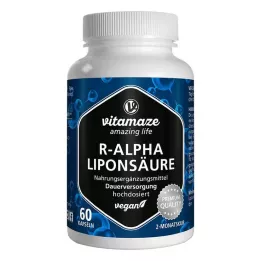 R-ALPHA-LIPONSÄURE 200 mg veganske kapsule z visokim odmerkom, 60 kosov
