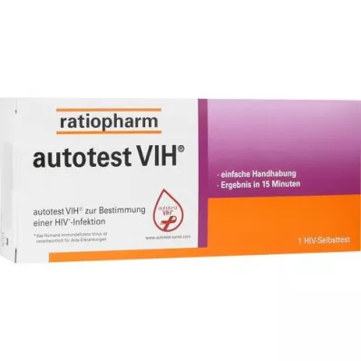 AUTOTEST VIH HIV-Samodejno testiranje ratiopharm, 1 kos