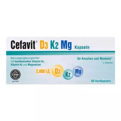 Cefavit D3 K2 Mg trde kapsule, 60 kom Cefavit D3 K2 Mg trde kapsule, 60 kom