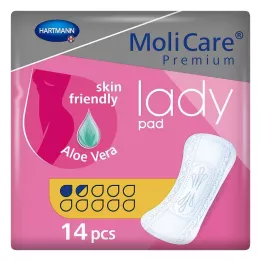 MOLICARE Premium damska blazinica 1,5 kapljice, 14 kosov
