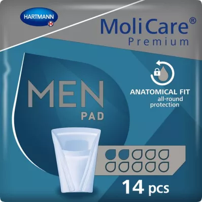 MOLICARE Premium MEN Blazinica 2 kapljici, 14 kosov