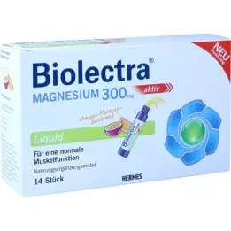 BIOLECTRA Magnezij 300 mg tekočina, 14 kosov