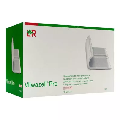 VLIWAZELL Pro superabsorb.compress.sterile 20x40 cm, 10 kosov VLIWAZELL Pro superabsorb.compress.sterile 20x40 cm, 10 kosov
