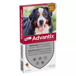 ADVANTIX Raztopina za nanos na psa 40-60 kg, 4X6,0 ml