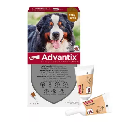 ADVANTIX Raztopina za nanos na psa 40-60 kg, 4X6,0 ml ADVANTIX Raztopina za nanos na psa 40-60 kg, 4X6,0 ml