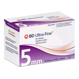 BD ULTRA-FINE Igle za pisala 5 mm 31 G 0,25 mm, 105 kosov