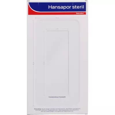 HANSAPOR Sterilna obloga za rane 10x20 cm, 3 kosi