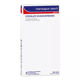 HANSAPOR Sterilna obloga za rane 10x20 cm, 3 kosi