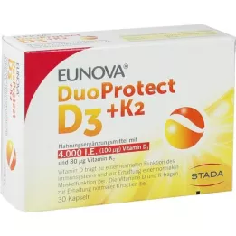 EUNOVA DuoProtect D3+K2 4000 I.U./80 μg kapsule, 30 kosov