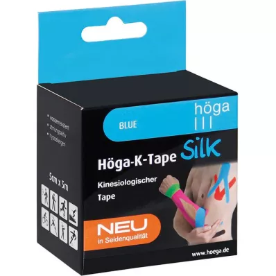 HÖGA-K-TAPE Svilo 5 cmx5 m l.fr.modri kineziol.trak, 1 kos