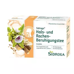 SIDROGA Filtrirna vrečka čaja za pomiritev grla in žrela, 20X1,75 g