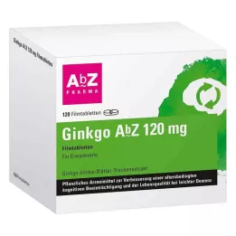 GINKGO AbZ 120 mg filmsko obložene tablete, 120 kosov