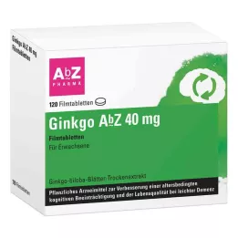 GINKGO AbZ 40 mg filmsko obložene tablete, 120 kosov
