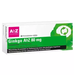 GINKGO AbZ 80 mg filmsko obložene tablete, 30 kosov