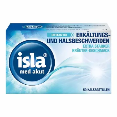 isla® med akutne pastile, 50 kos