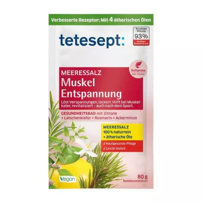 Tetesept morska sol za sprostitev mišic, 80 g Tetesept morska sol za sprostitev mišic, 80 g