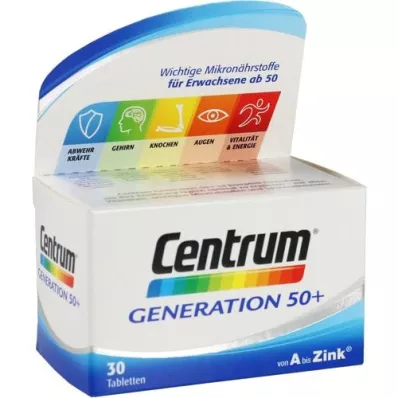 CENTRUM Generacija 50+ tablete, 30 kapsul
