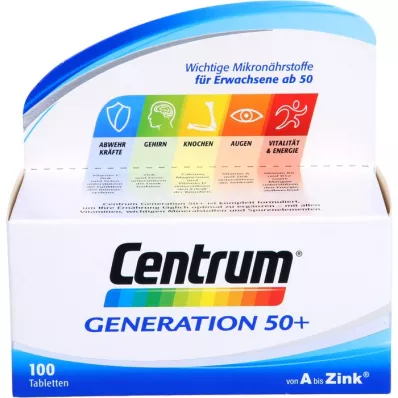 CENTRUM Generacija 50+ Tablete, 100 kapsul