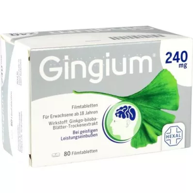 GINGIUM 240 mg filmsko obložene tablete, 80 kosov