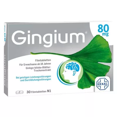 Gingium 80 mg filmsko obložene tablete, 30 kom Gingium 80 mg filmsko obložene tablete, 30 kom