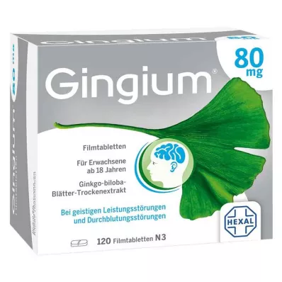 Gingium 80 mg filmsko obložene tablete, 120 kom