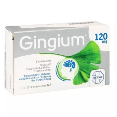 GINGIUM 120 mg filmsko obložene tablete, 60 kosov