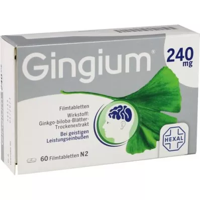 GINGIUM 240 mg filmsko obložene tablete, 60 kosov