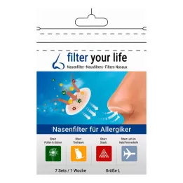 FILTER YOUR LIFE Nosni filter za alergike, velikost L, 7X2 kosov
