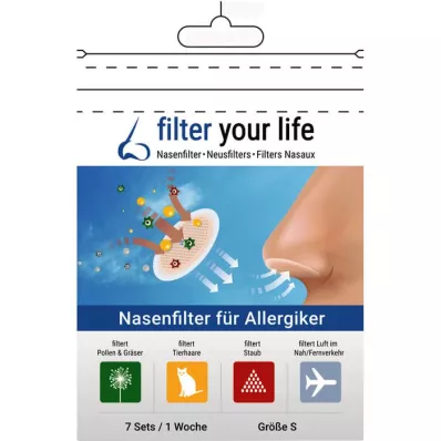 FILTER YOUR LIFE Nosni filter za alergike, velikost S, 7X2 kosov