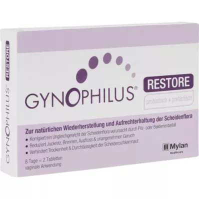 GYNOPHILUS obnovite vaginalne tablete, 2 kosa