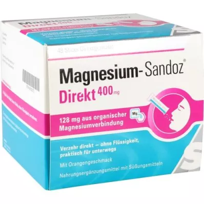 MAGNESIUM SANDOZ Neposredne 400 mg palčke, 48 kosov