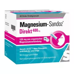 MAGNESIUM SANDOZ Neposredne 400 mg palčke, 48 kosov