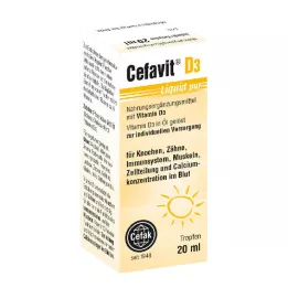 CEFAVIT D3 Tekoče čiste kapljice za peroralno uporabo, 20 ml