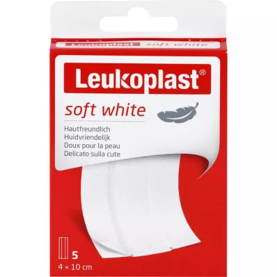 LEUKOPLAST mehki beli ometi 4x10 cm, 5 kosov