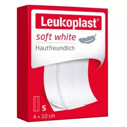 LEUKOPLAST mehki beli ometi 4x10 cm, 5 kosov