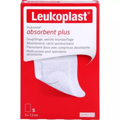 LEUKOPLAST Sterilna obloga za rane Leukomed 5x7,2 cm, 5 kosov