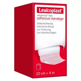LEUKOPLAST Elastomull lepilni fiksirni trak elastičen 10 cmx4 m, 1 kos