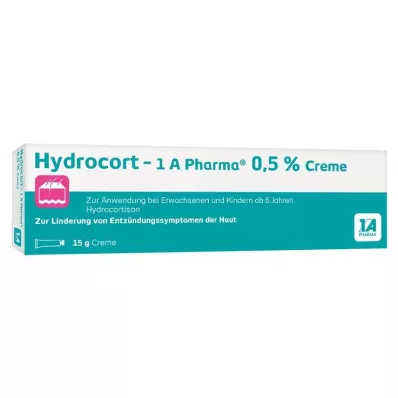HYDROCORT-1A Pharma 0,5-odstotna krema, 15 g