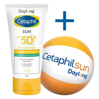 CETAPHIL Sun Daylong SPF 50+ sens.gel-fluid za obraz, 50 ml