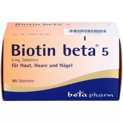 BIOTIN BETA 5 tablet, 90 kosov