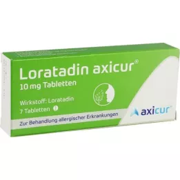 LORATADIN axicur 10 mg tablete, 7 kosov