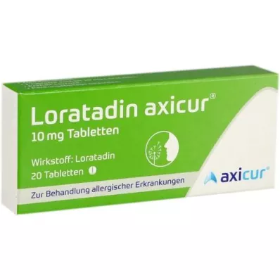 LORATADIN axicur 10 mg tablete, 20 kosov