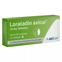LORATADIN axicur 10 mg tablete, 20 kosov