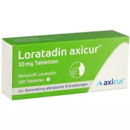 LORATADIN axicur 10 mg tablete, 100 kosov