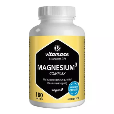 MAGNESIUM 350 mg kompleksni citrat/oksid/ogljik.vegan, 180 kosov