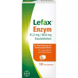 LEFAX Encimske žvečljive tablete, 100 kosov