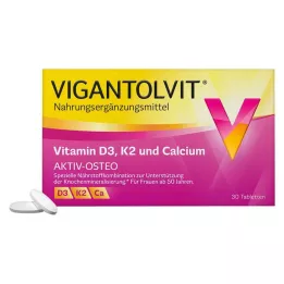 VIGANTOLVIT Vitamin D3 K2 Kalcij Filmsko obložene tablete, 30 kapsul