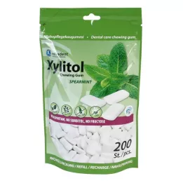 MIRADENT Žvečilni gumi Xylitol Spearmint Ref., 200 kosov