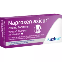 NAPROXEN axicur 250 mg tablete, 10 kosov