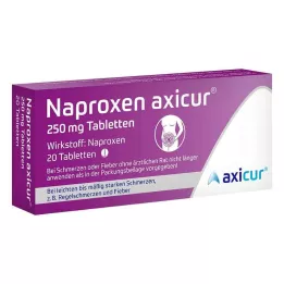NAPROXEN axicur 250 mg tablete, 20 kosov